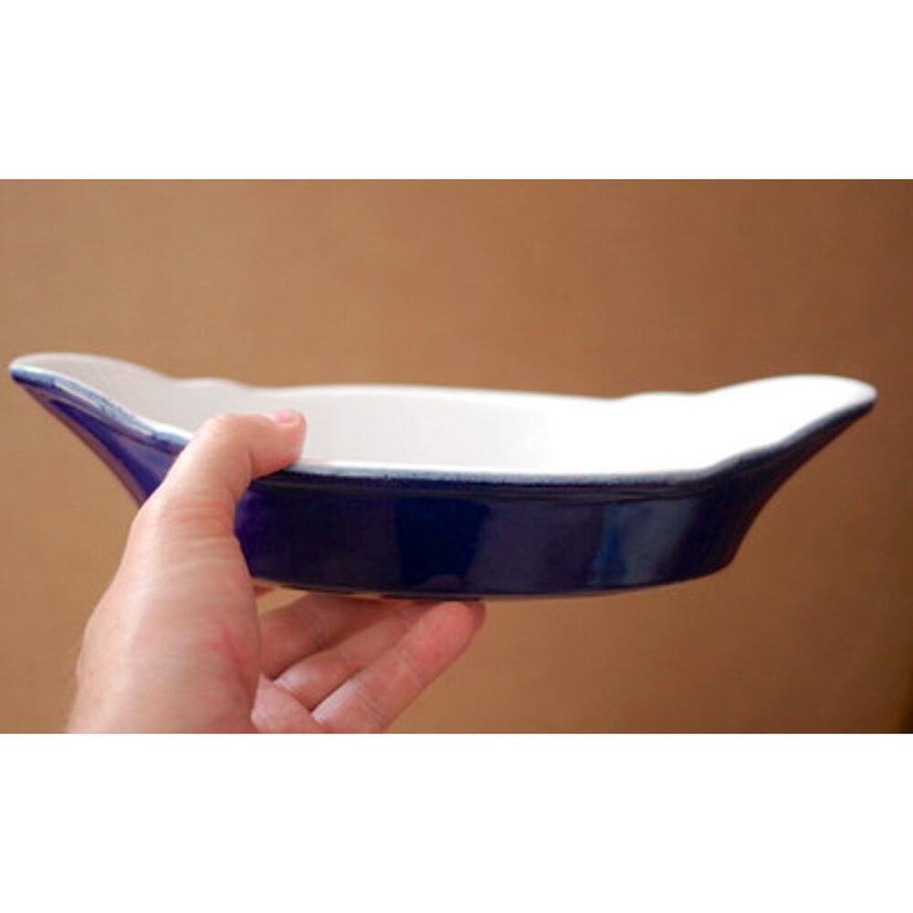 Homeworld Stanley Roberts Portugal Ceramic Stoneware Cobalt Au Gratin Dish 11.5"